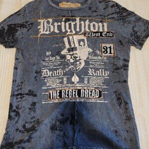 Salvage Brand Men's Brighton T-Shirt Large Blue (fits Medium)